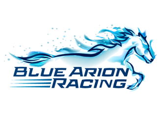 Blue Arion Racing logo design by megalogos