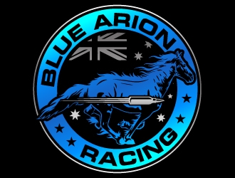 Blue Arion Racing logo design by LogoQueen