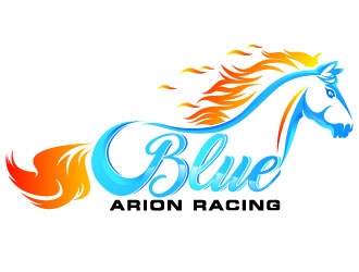 Blue Arion Racing logo design by Suvendu