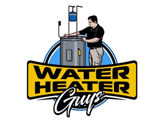 water heater guys logo design by DreamLogoDesign