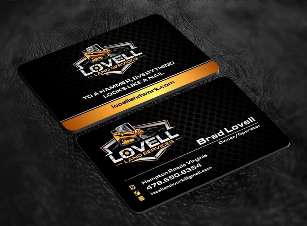 Lovell Land Services logo design by abss