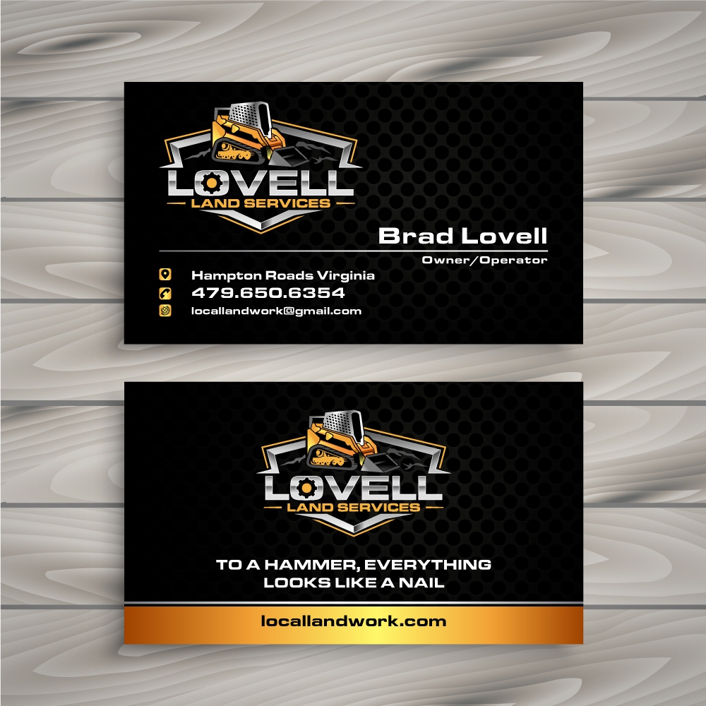 Lovell Land Services logo design by abss