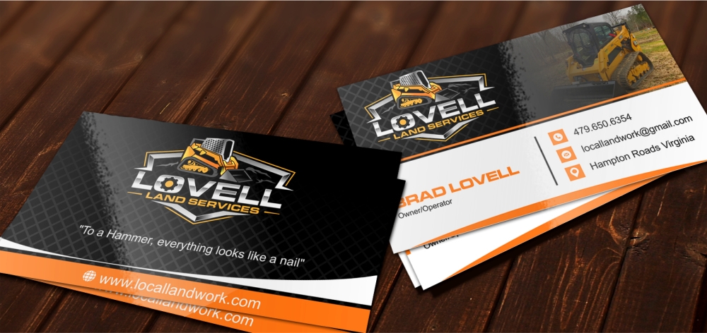 Lovell Land Services logo design by zizze23