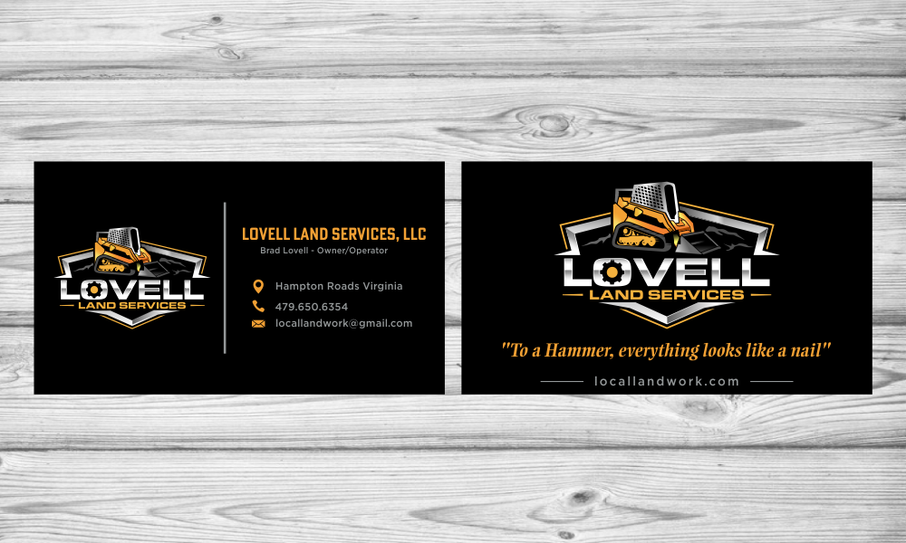 Lovell Land Services logo design by done