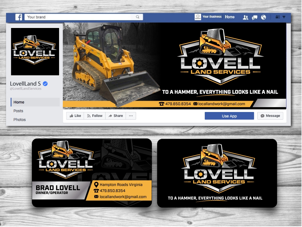 Lovell Land Services logo design by jaize