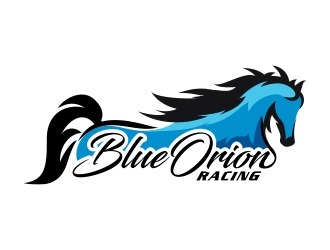 Blue Arion Racing logo design by MarkindDesign