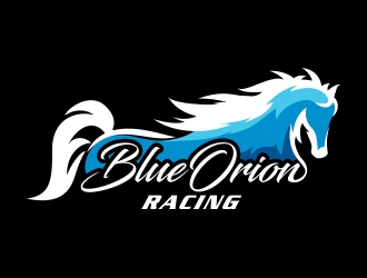 Blue Arion Racing logo design by MarkindDesign