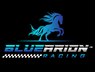 Blue Arion Racing logo design by pencilhand