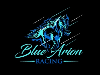 Blue Arion Racing logo design by aRBy