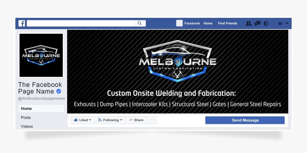 Melbourne Custom Fabrication logo design by Ibrahim