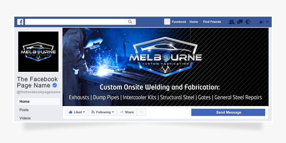 Melbourne Custom Fabrication logo design by Ibrahim
