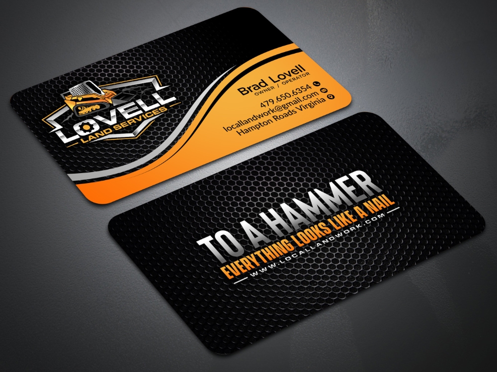 Lovell Land Services logo design by Realistis