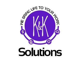 K&K Solutions logo design by XyloParadise