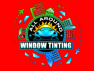 All Around Window Tinting  logo design by Suvendu