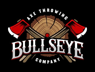 Bullseye Axe Throwing Company Logo Design - 48hourslogo