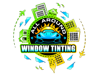 All Around Window Tinting  logo design by Suvendu