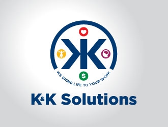 K&K Solutions logo design by chad™