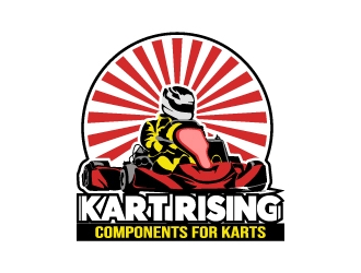 Kart Rising - Components for Karts logo design by iamjason