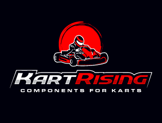 Kart Rising - Components for Karts logo design by PRN123