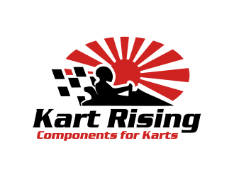 Kart Rising - Components for Karts logo design by Gwerth