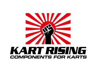 Kart Rising - Components for Karts logo design by kunejo