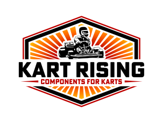 Kart Rising - Components for Karts logo design by done