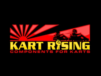 Kart Rising - Components for Karts logo design by MarkindDesign