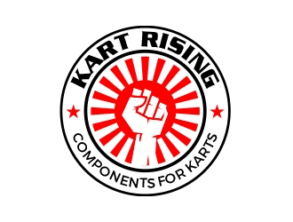 Kart Rising - Components for Karts logo design by MarkindDesign