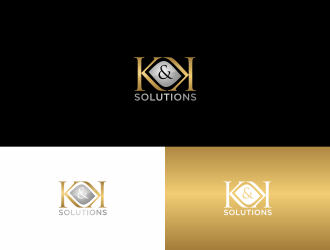 K&K Solutions logo design by Garmos