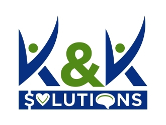 K&K Solutions logo design by FriZign