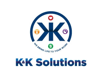 K&K Solutions logo design by chad™