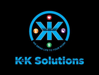 K&K Solutions logo design by chad™