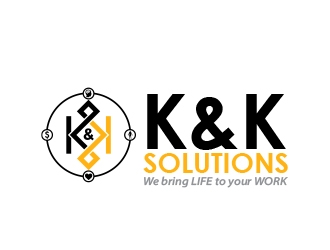 K&K Solutions logo design by MarkindDesign