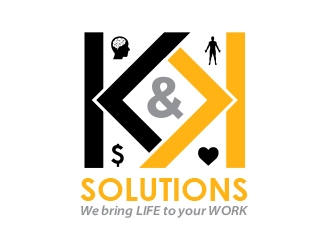 K&K Solutions logo design by MarkindDesign