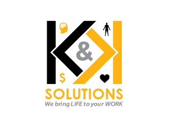 K&K Solutions logo design by MarkindDesign