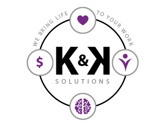 K&K Solutions logo design by BeDesign