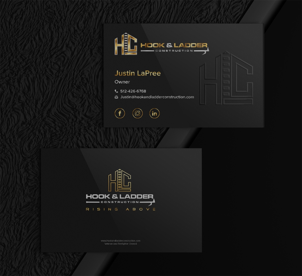 Hook & Ladder Construction logo design by Putraja