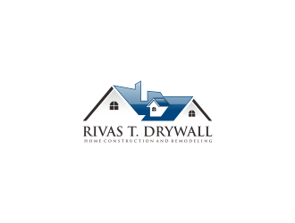 RIVAS T. DRYWALL logo design by haidar