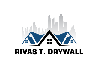 RIVAS T. DRYWALL logo design by Girly