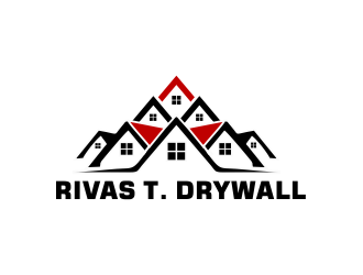 RIVAS T. DRYWALL logo design by Girly