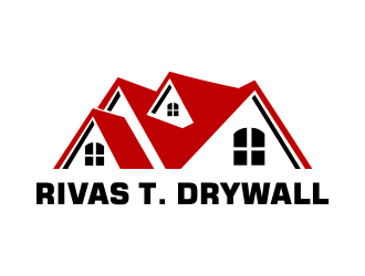 RIVAS T. DRYWALL logo design by Girly