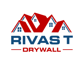 RIVAS T. DRYWALL logo design by Girly