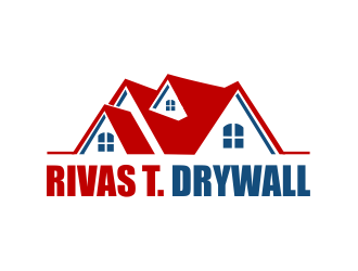 RIVAS T. DRYWALL logo design by Girly