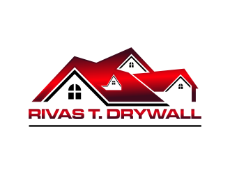 RIVAS T. DRYWALL logo design by haidar