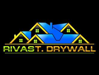 RIVAS T. DRYWALL logo design by uttam