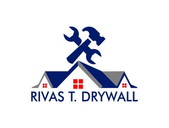 RIVAS T. DRYWALL logo design by goahmad