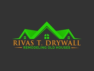 RIVAS T. DRYWALL logo design by AYATA