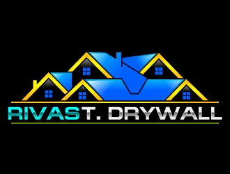 RIVAS T. DRYWALL logo design by uttam