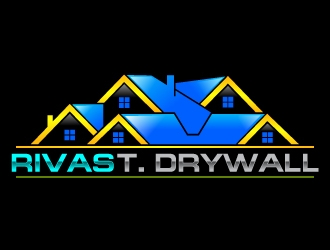 RIVAS T. DRYWALL logo design by uttam