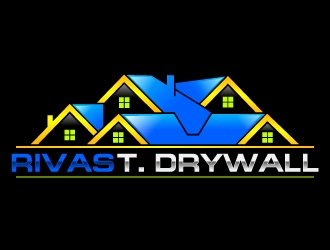 RIVAS T. DRYWALL logo design by uttam